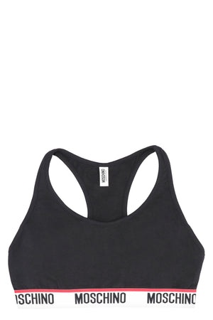 Logo-band bra top-0